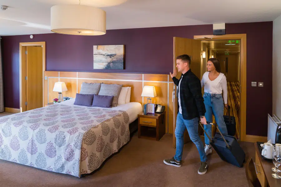 Couple enjoying a getaway at the Westville hotel