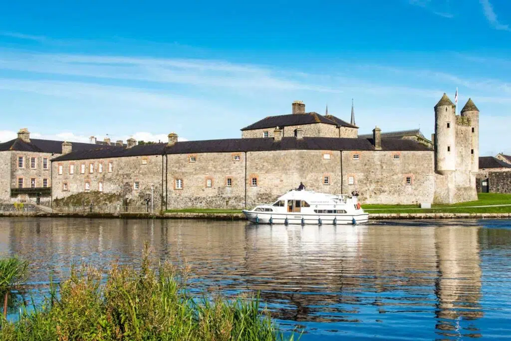 Exploring Lough Erne - stunning lake side view of Enniskillen Castle