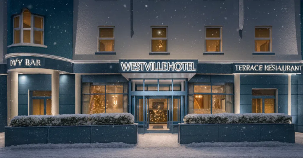 Westville Hotel exterior winter