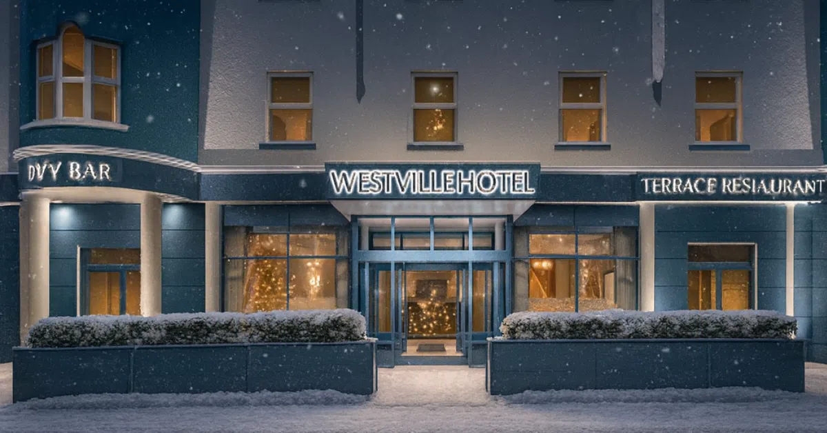 Westville Hotel exterior winter