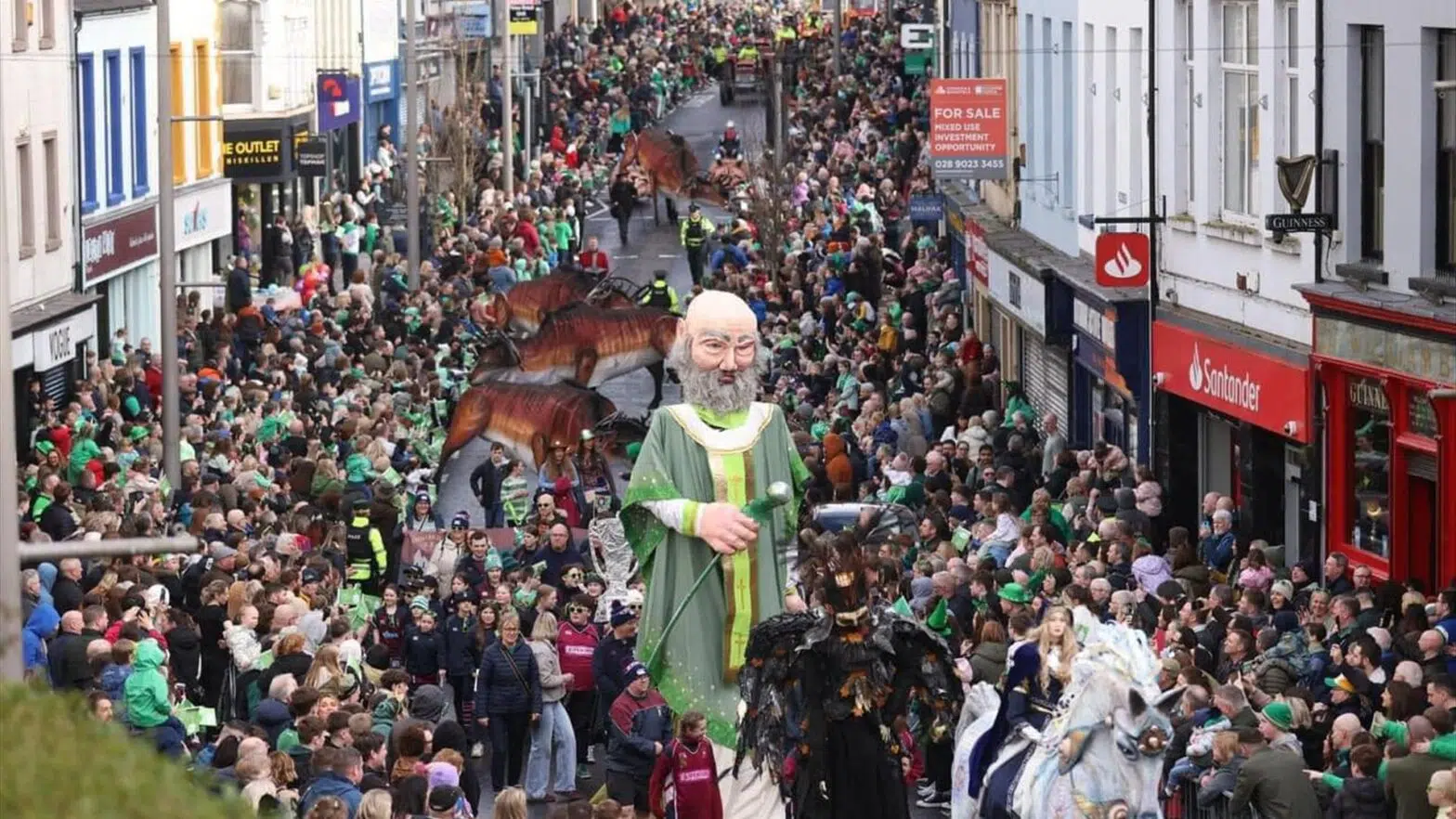 St. Patrick's Day parade in Enniskillen
