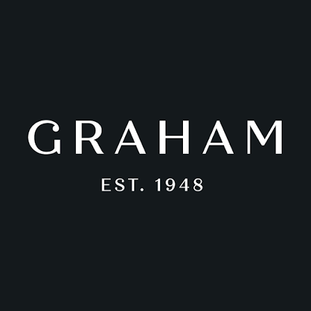 White text on a black background reads "GRAHAM" in large letters and "EST. 1948" in smaller letters below.